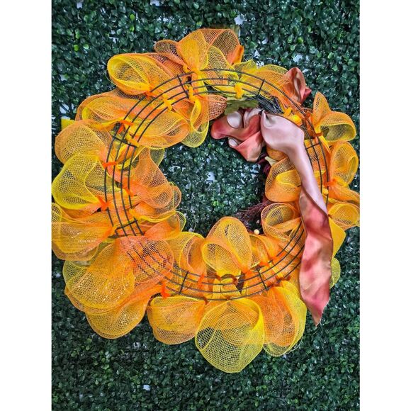 Autumn tulle wreath - Picture 5 of 6